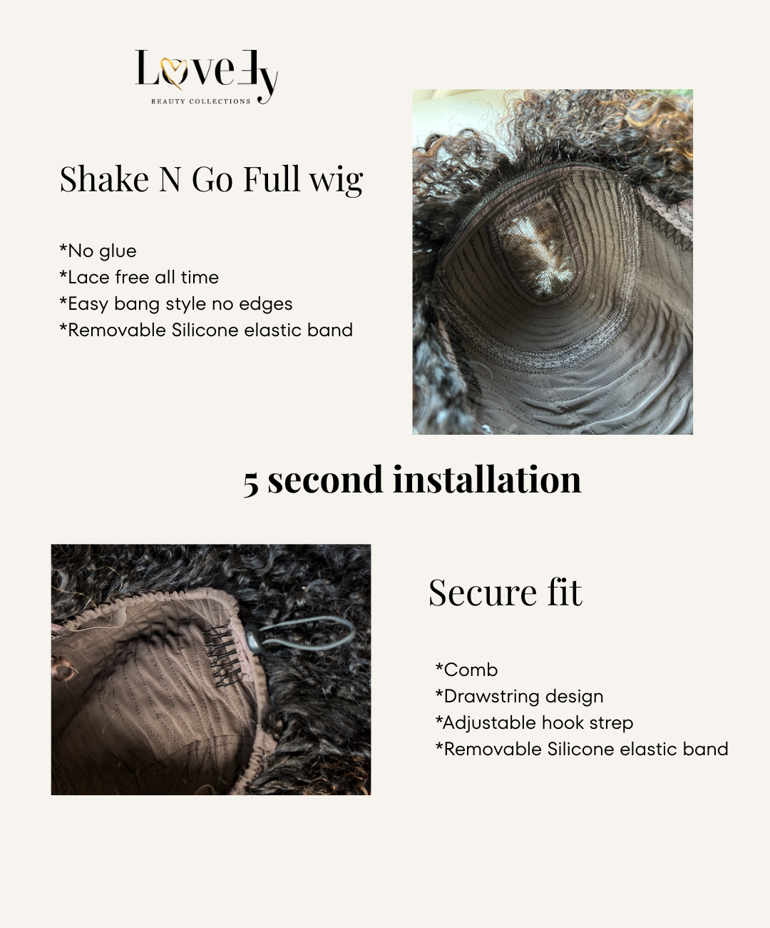 Highlight Shake N Go Wig - Image 3