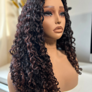 2*6 Glue less wig Chocolate Red copper