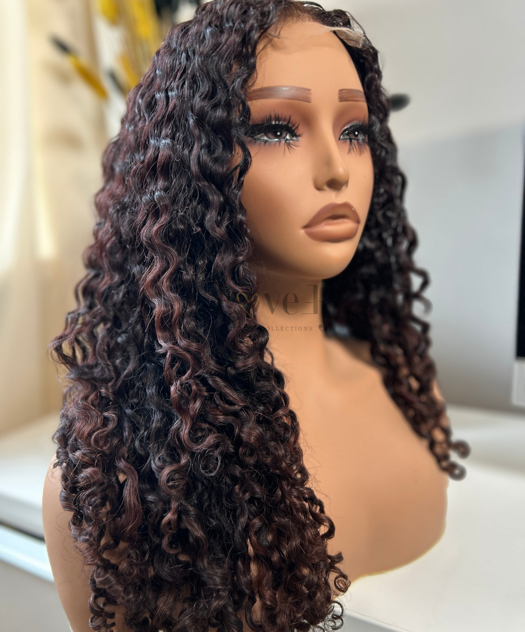 2*6 Glue less wig Chocolate Red copper
